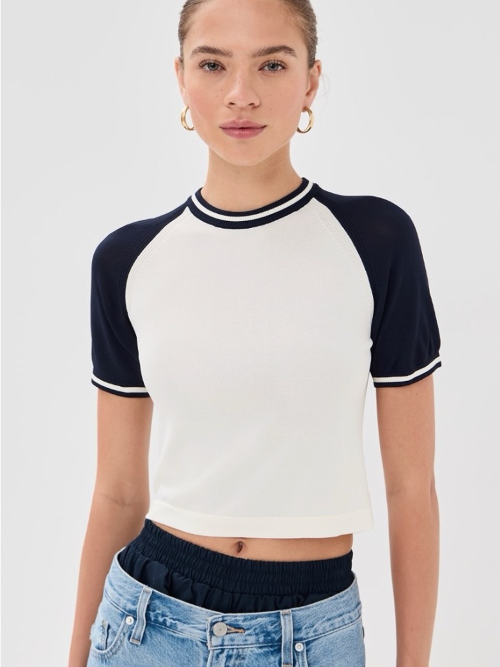 Raglan Knit Baseball Tee